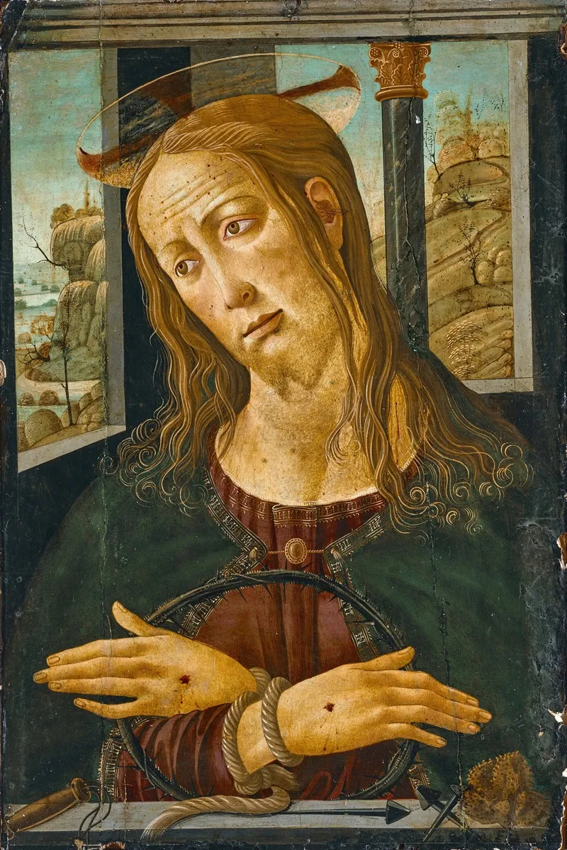 Christ With The Symbols Of The Passion Wall Art by Jacopo del Sellaio - High-Resolution Digital Print
