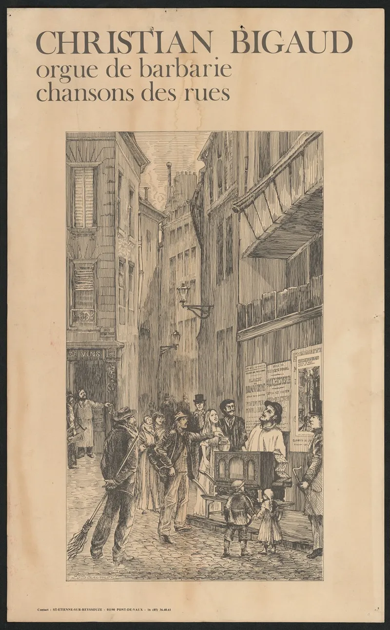 Christian Bigaud Orgue De Barbarie Chansons Des Rues