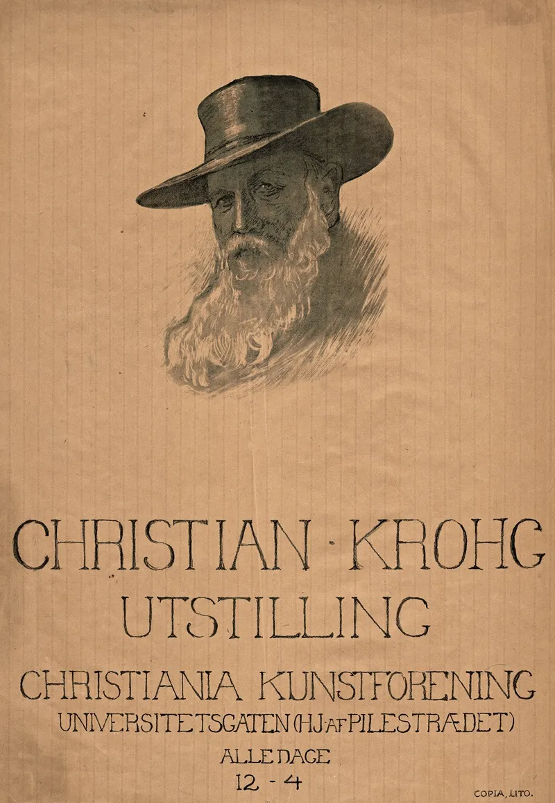 Christian Krohg Utstilling Wall Art by Copia, lito - High-Resolution Digital Print