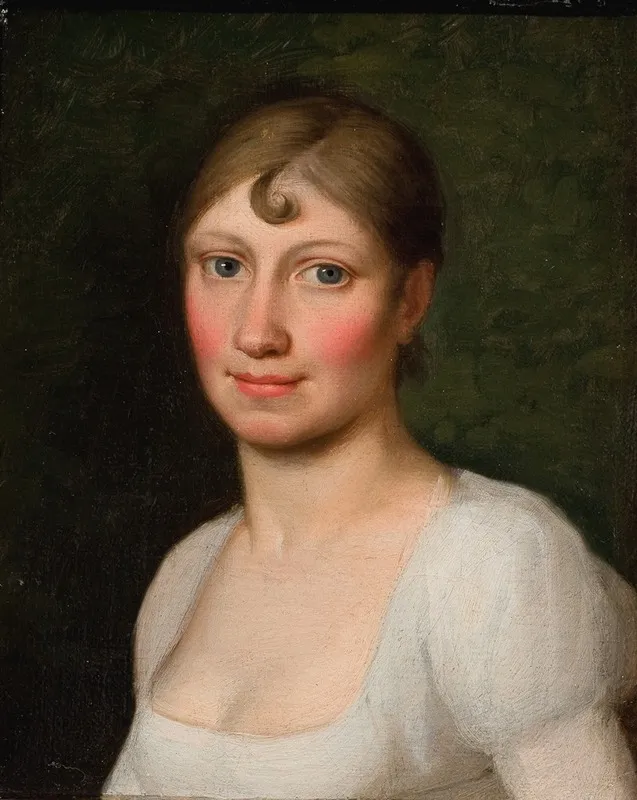 Christine Rebekka Eckersberg F Hyssing Kunstnerens Forste Hustru Wall Art by Christoffer Wilhelm Eckersberg - High-Resolution Digital Print