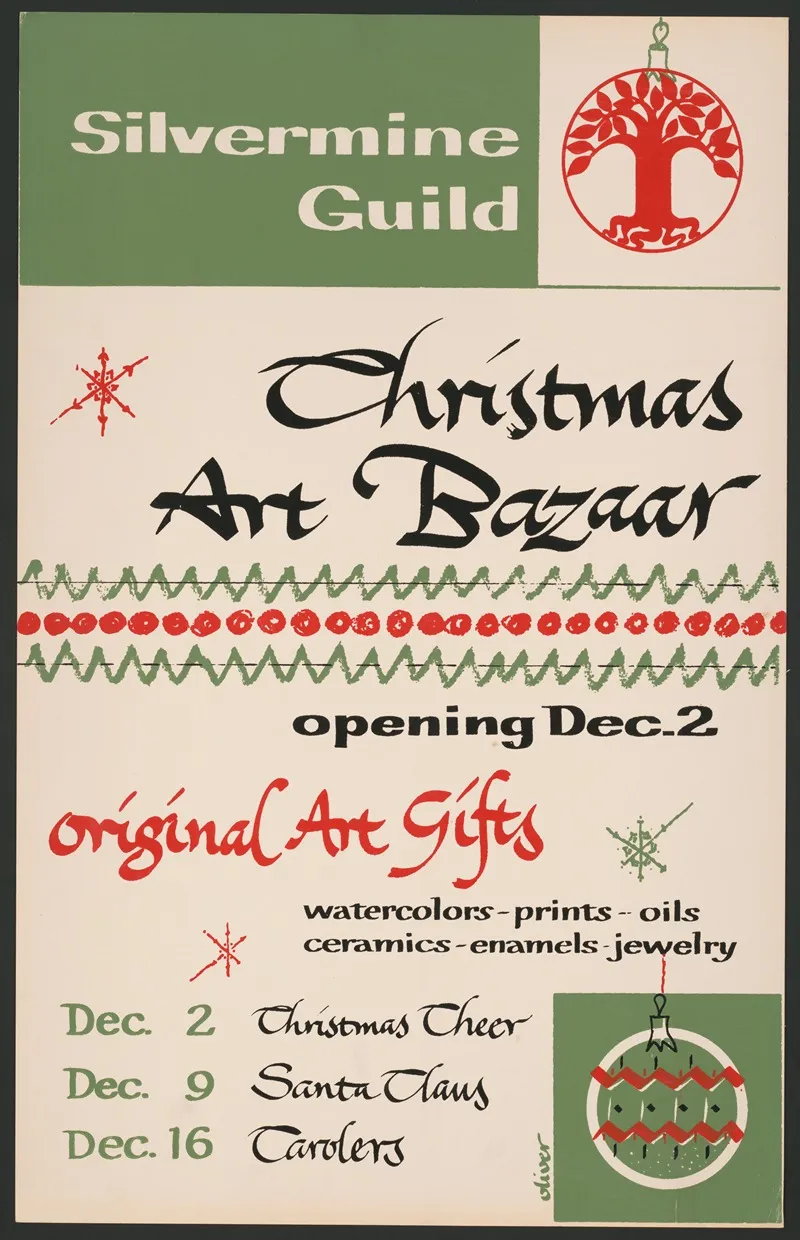 Christmas Art Bazaar Wall Art by H. Edward Oliver - High-Resolution Digital Print