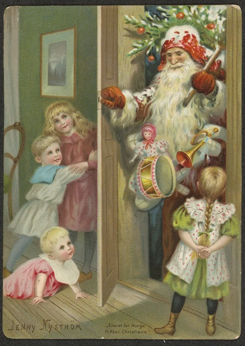 Christmas Card 13 Wall Art by Jenny Nyström - High-Resolution Digital Print