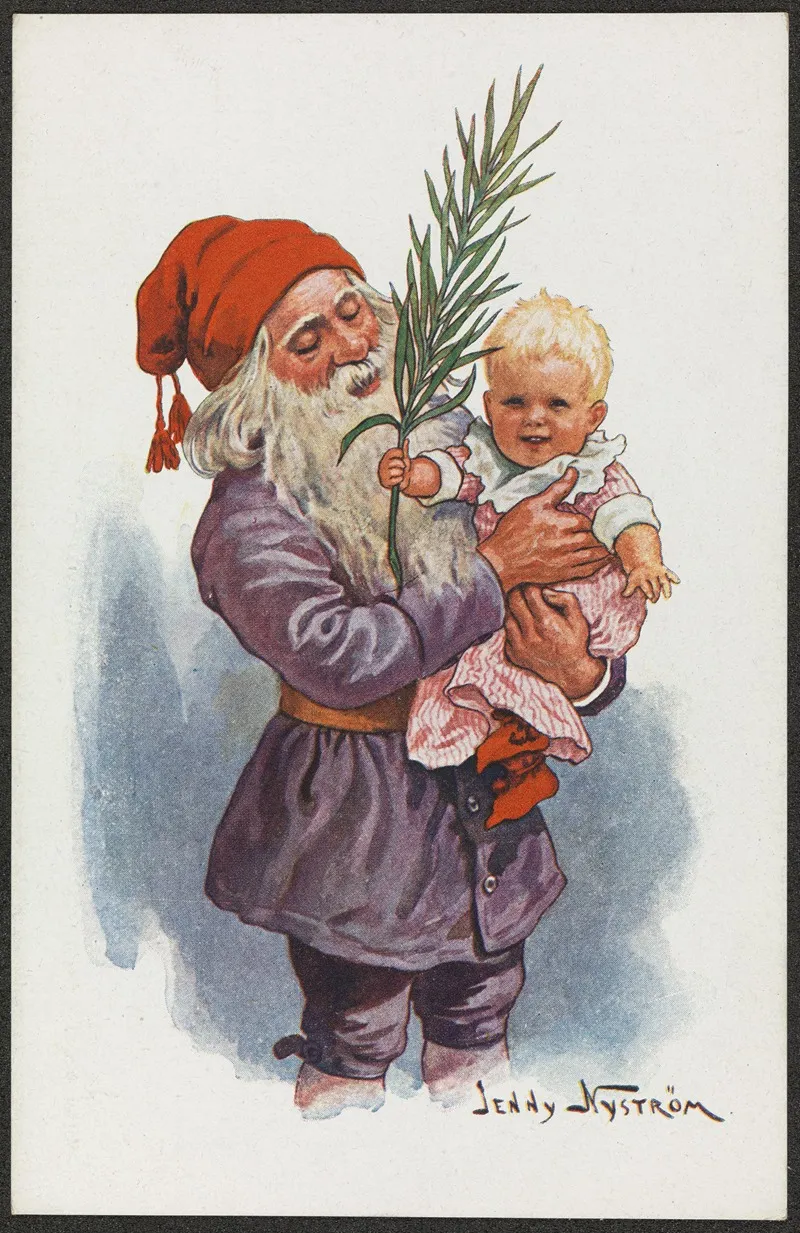 Christmas Card 16 Wall Art by Jenny Nyström - High-Resolution Digital Print