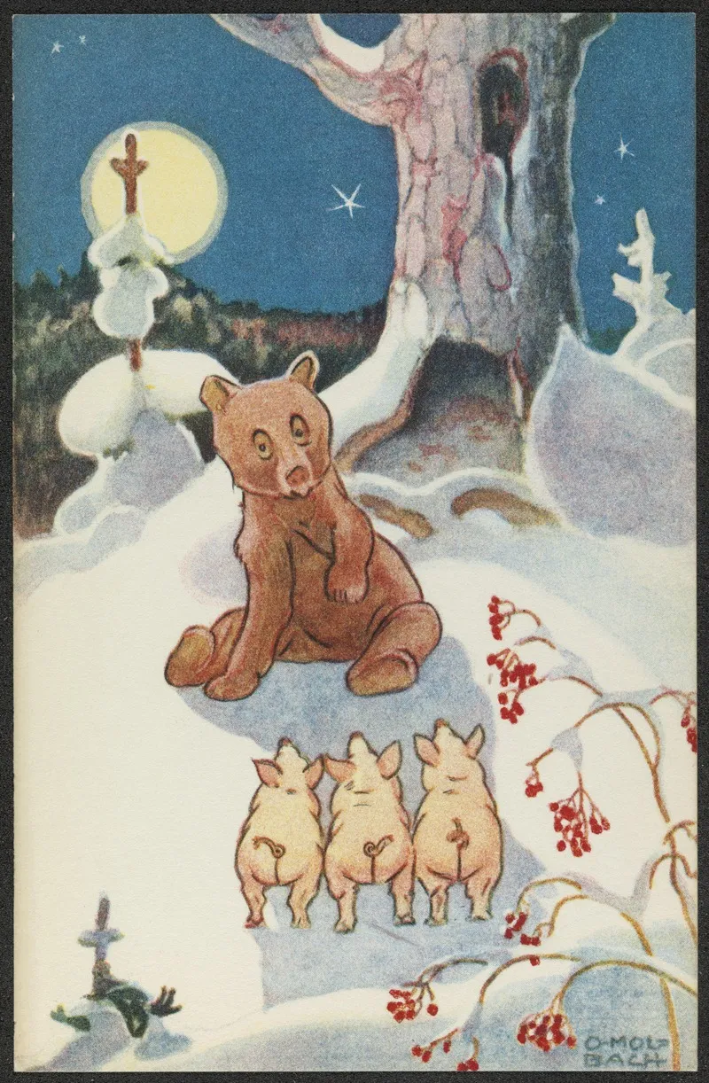 Christmas Card 22 Wall Art by Olaf Christoffer Mølbach - High-Resolution Digital Print