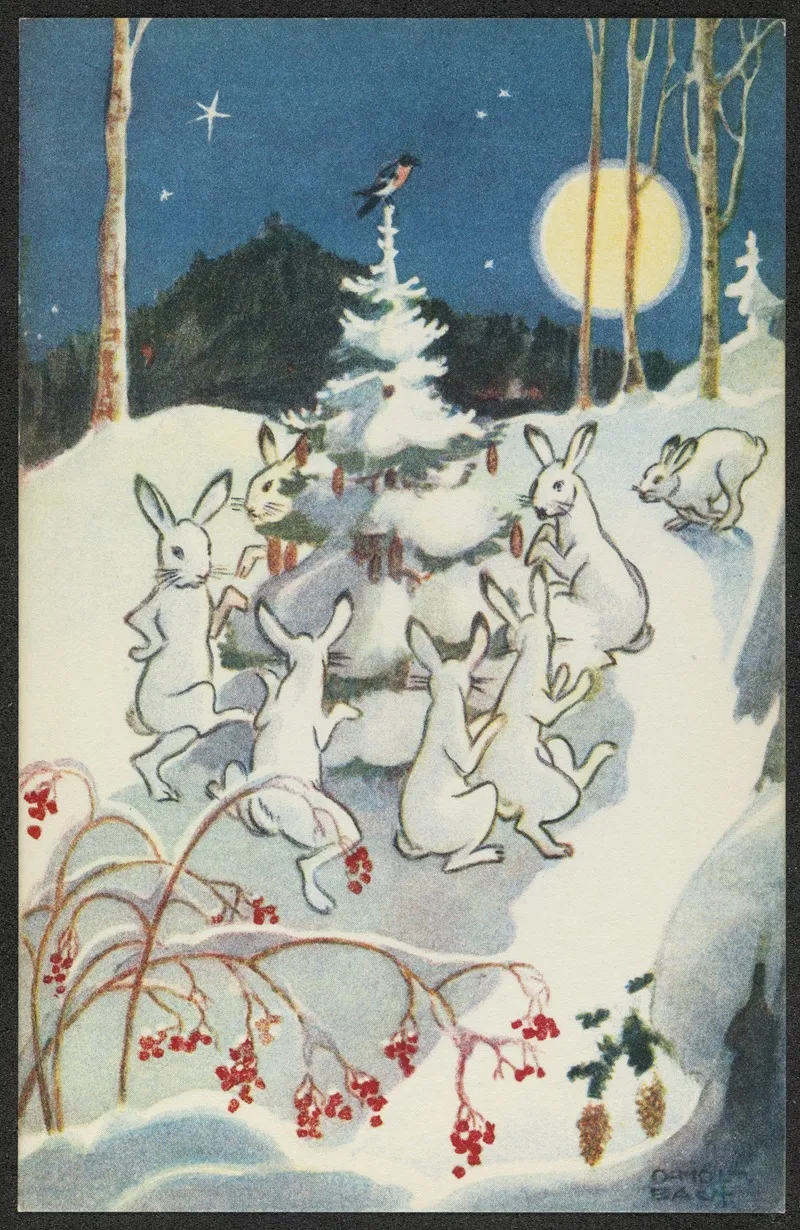 Christmas Card 23 Wall Art by Olaf Christoffer Mølbach - High-Resolution Digital Print