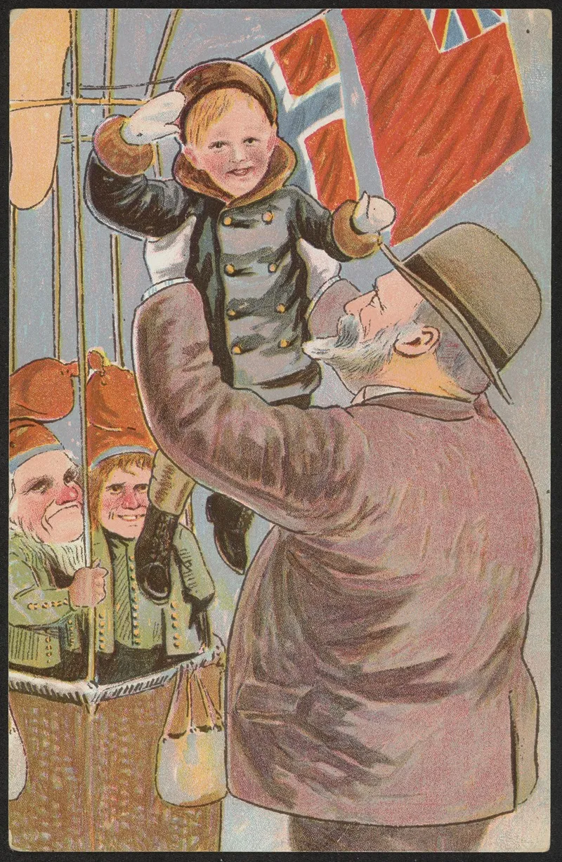 Christmas Card 27 Wall Art by Otto Johannes Moe - High-Resolution Digital Print