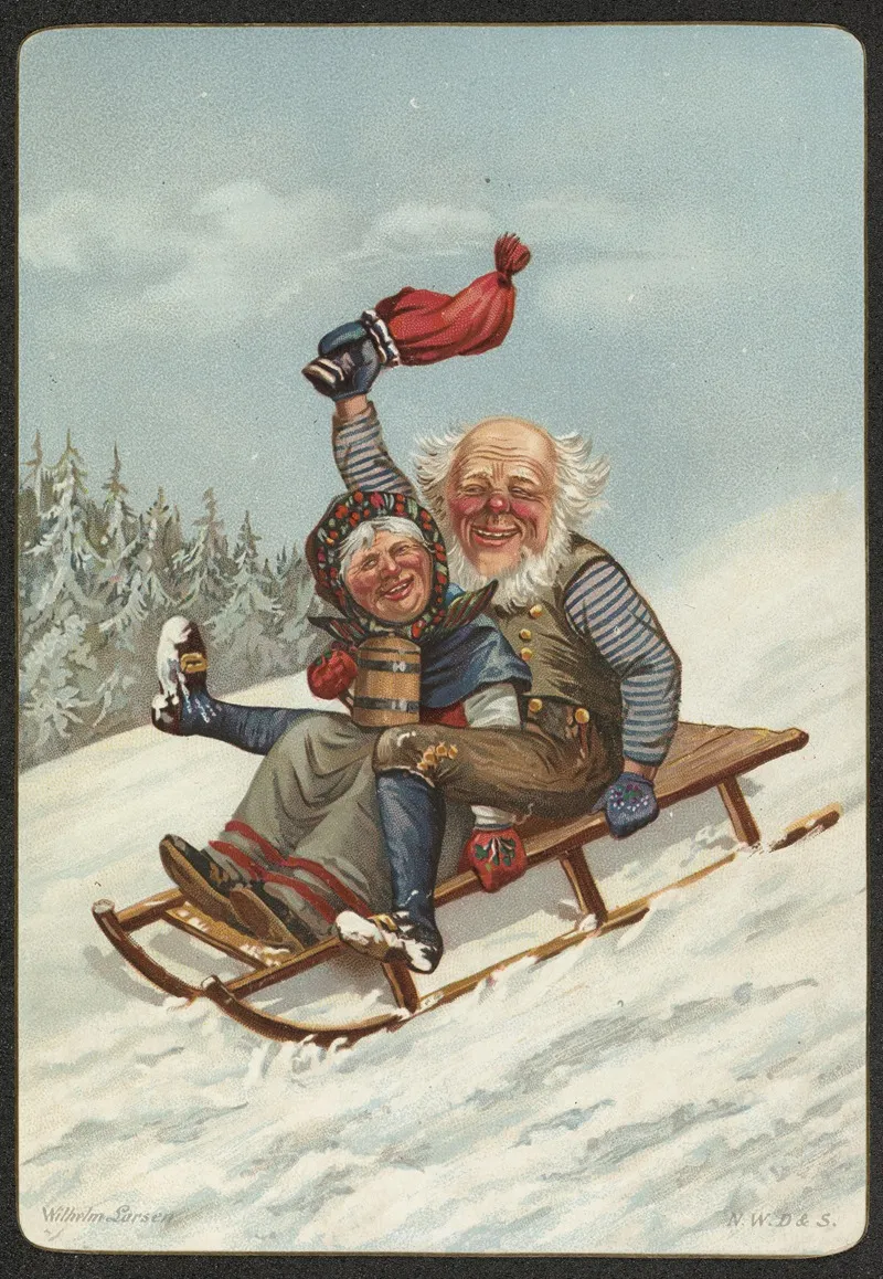 Christmas Card 29 Wall Art by Wilhelm Larsen - High-Resolution Digital Print