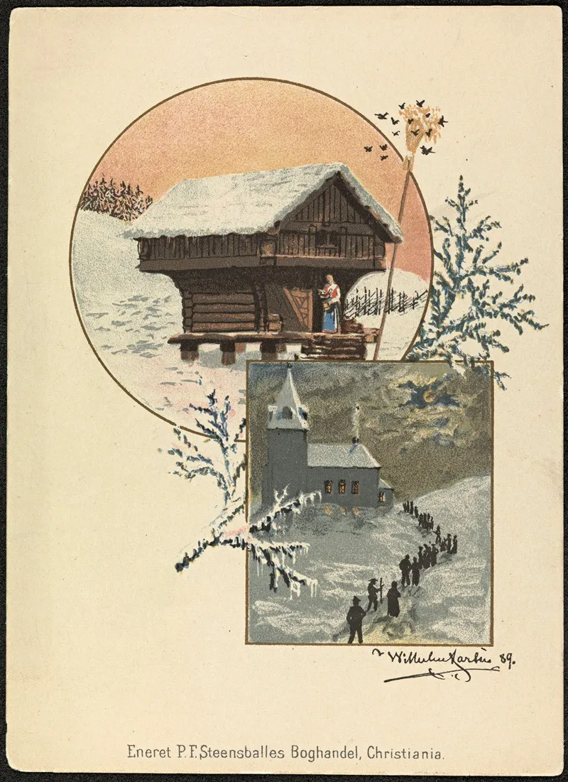Christmas Card 30 Wall Art by Wilhelm Larsen - High-Resolution Digital Print