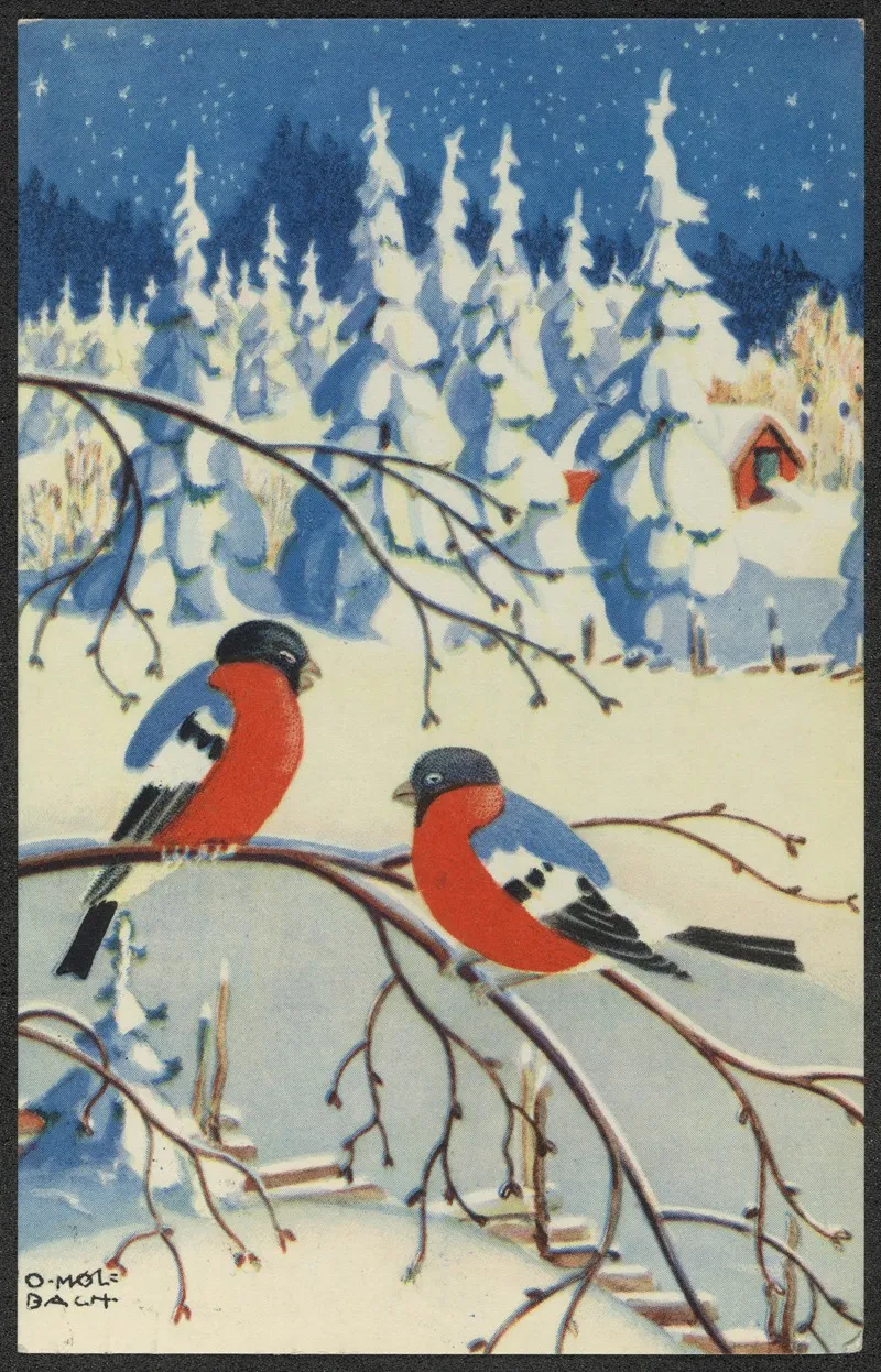 Christmas Card 45 Wall Art by Olaf Christoffer Mølbach - High-Resolution Digital Print
