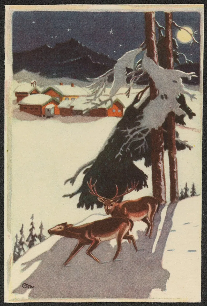 Christmas Card 47 Wall Art by Olaf Christoffer Mølbach - High-Resolution Digital Print