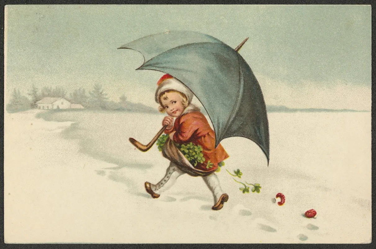 Christmas Card 53 Wall Art by Moriz &amp; Barschall - High-Resolution Digital Print