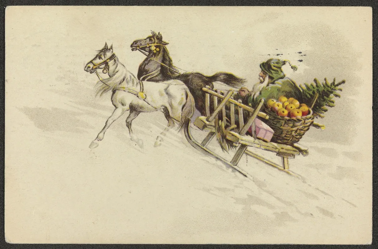 Christmas Card 54 Wall Art by Moriz &amp; Barschall - High-Resolution Digital Print