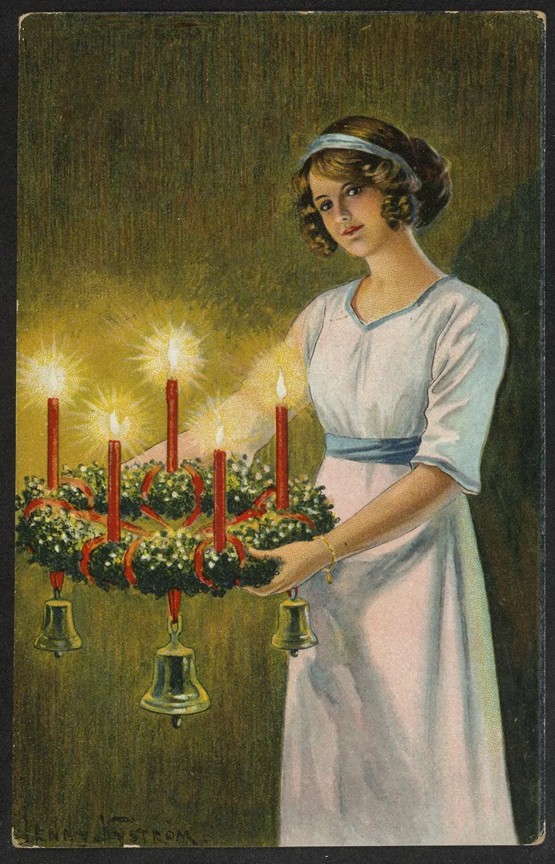 Christmas Card 64 Wall Art by Jenny Nyström - High-Resolution Digital Print