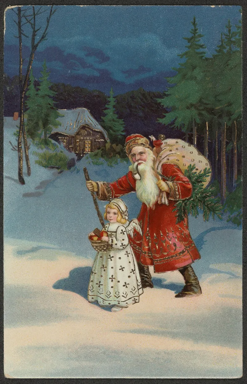 Christmas Card 70 Wall Art by Hermann Wolff - High-Resolution Digital Print