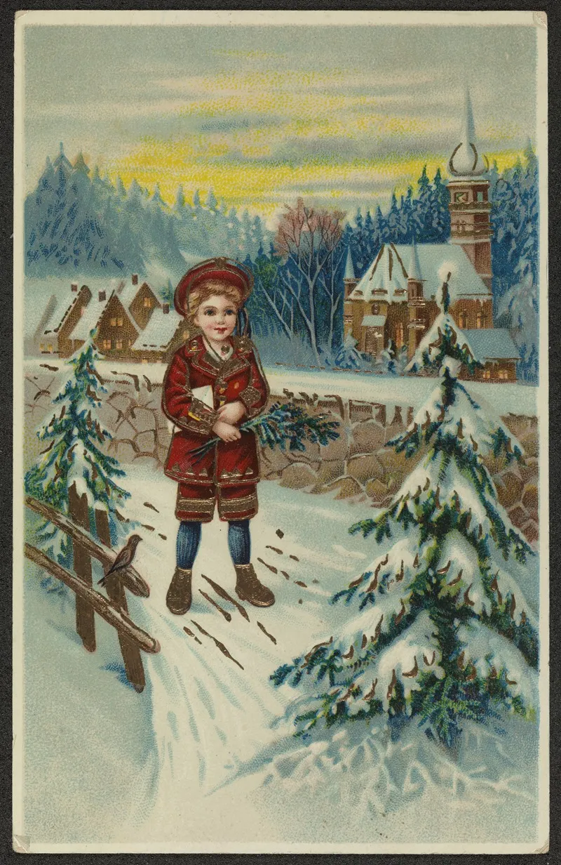 Christmas Card 78 Wall Art by Gesellschaft fuer graphische Kunst - High-Resolution Digital Print
