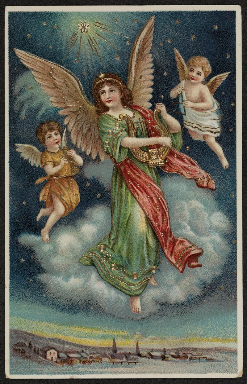 Christmas Card 79 Wall Art by Gesellschaft fuer graphische Kunst - High-Resolution Digital Print
