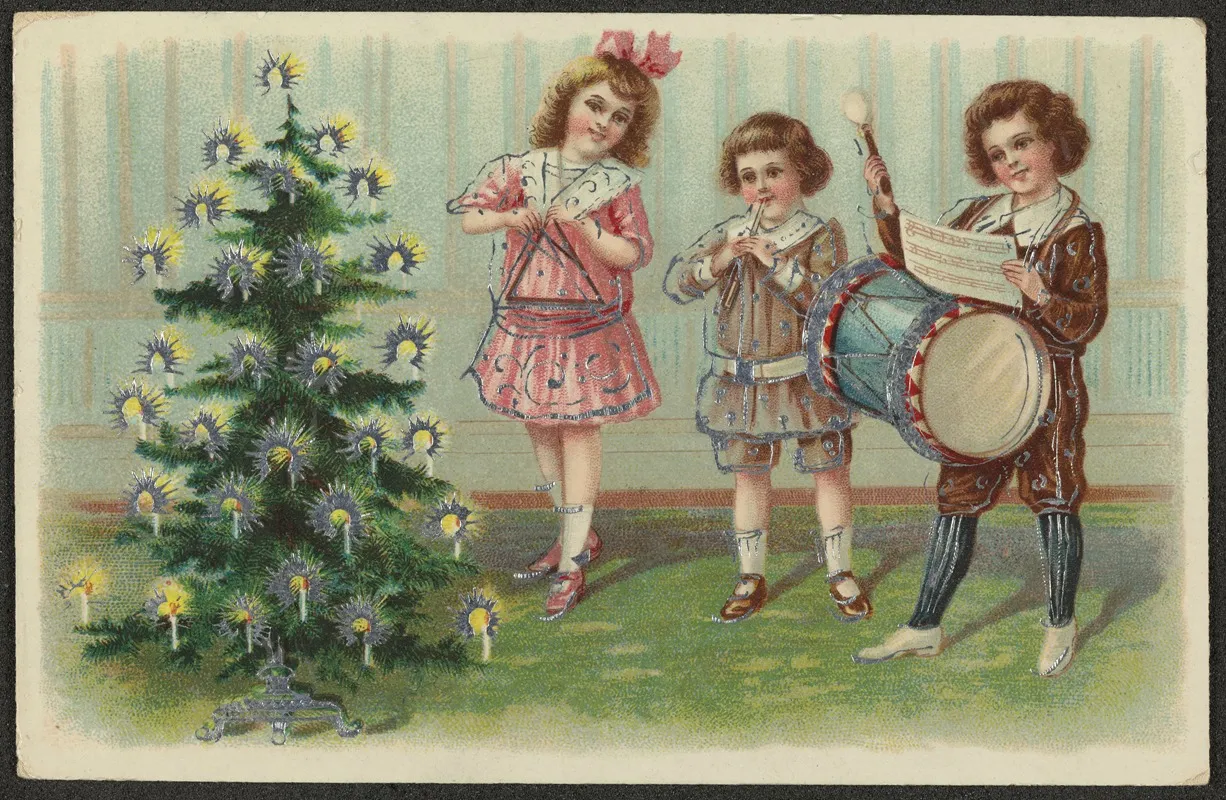 Christmas Card 81 Wall Art by Gesellschaft fuer graphische Kunst - High-Resolution Digital Print
