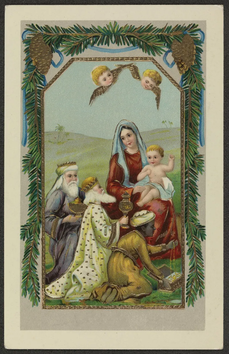 Christmas Card 85 Wall Art by Gesellschaft fuer graphische Kunst - High-Resolution Digital Print