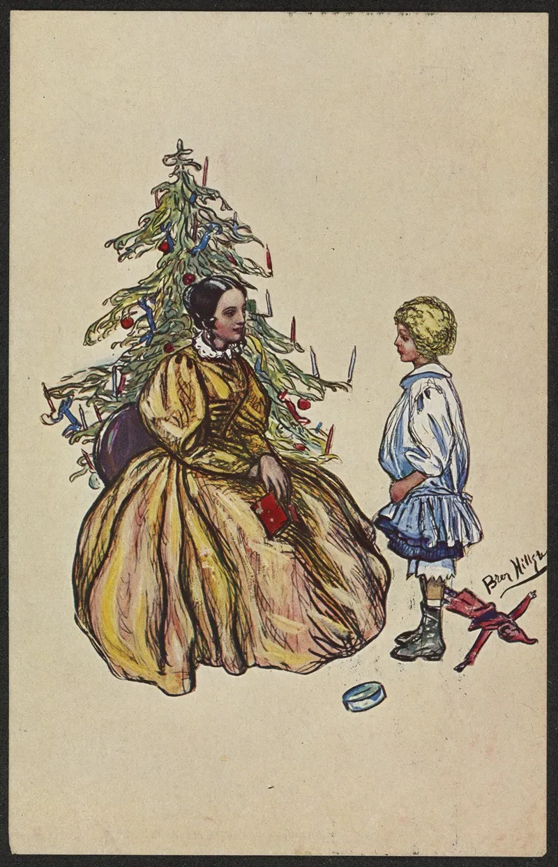 Christmas Card 87 Wall Art by Ernst G. Svanstrøm - High-Resolution Digital Print