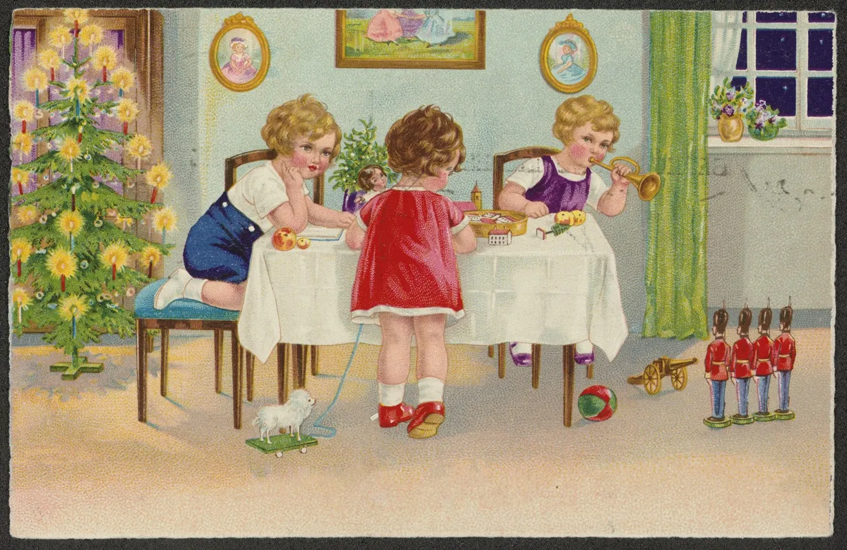 Christmas Card 88 Wall Art by E. A. Schwerdtfeger - High-Resolution Digital Print