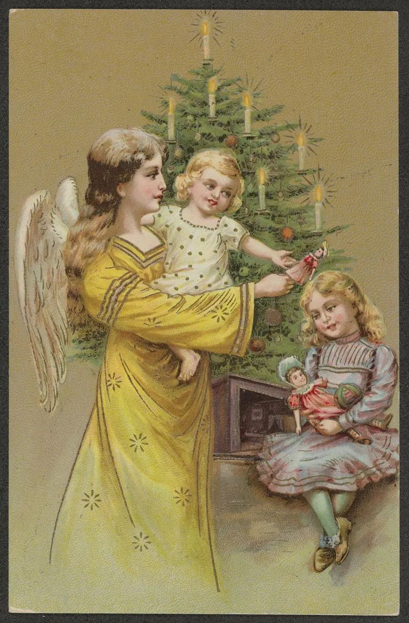 Christmas Card 89 Wall Art by E. A. Schwerdtfeger - High-Resolution Digital Print