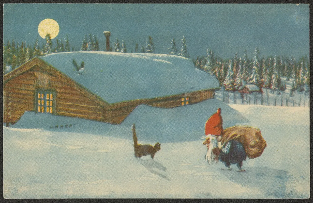 Christmas Card 8 Wall Art by Halfdan Gran - High-Resolution Digital Print