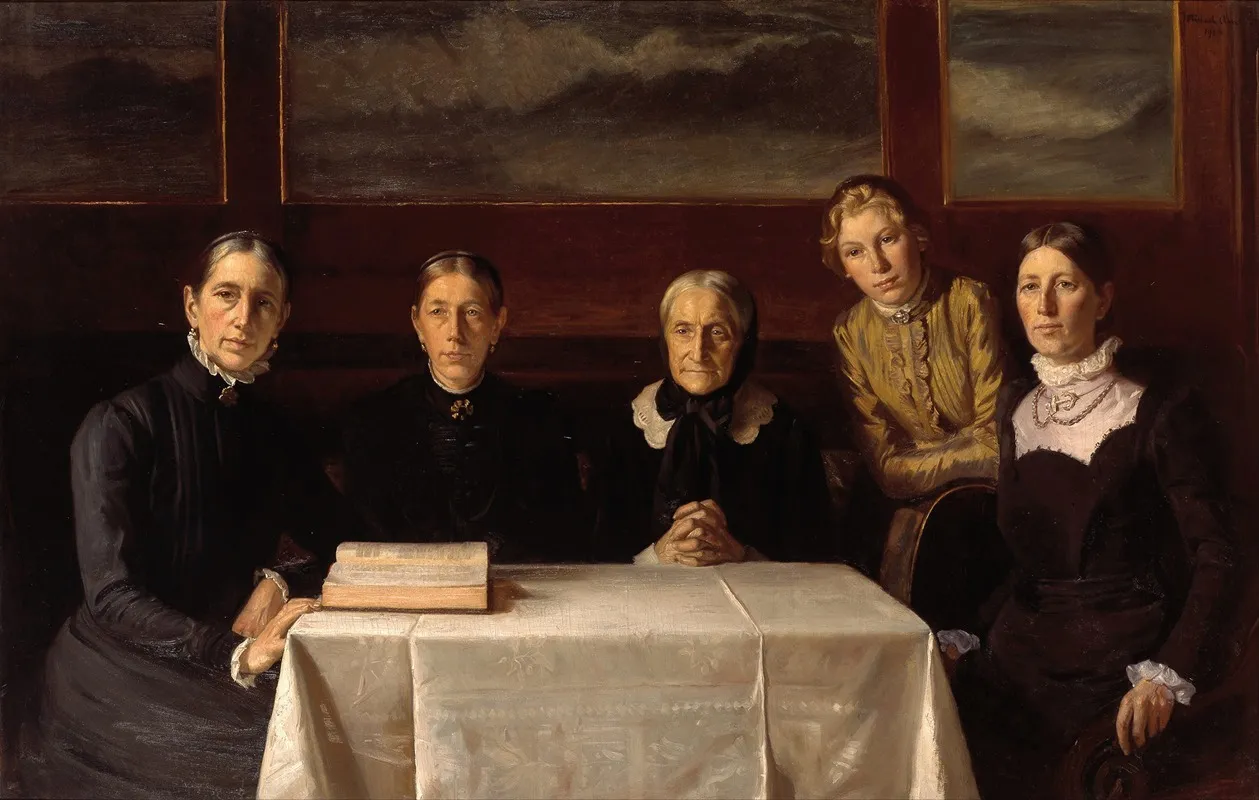 Christmas Day 1900 Wall Art by Michael Ancher - High-Resolution Digital Print