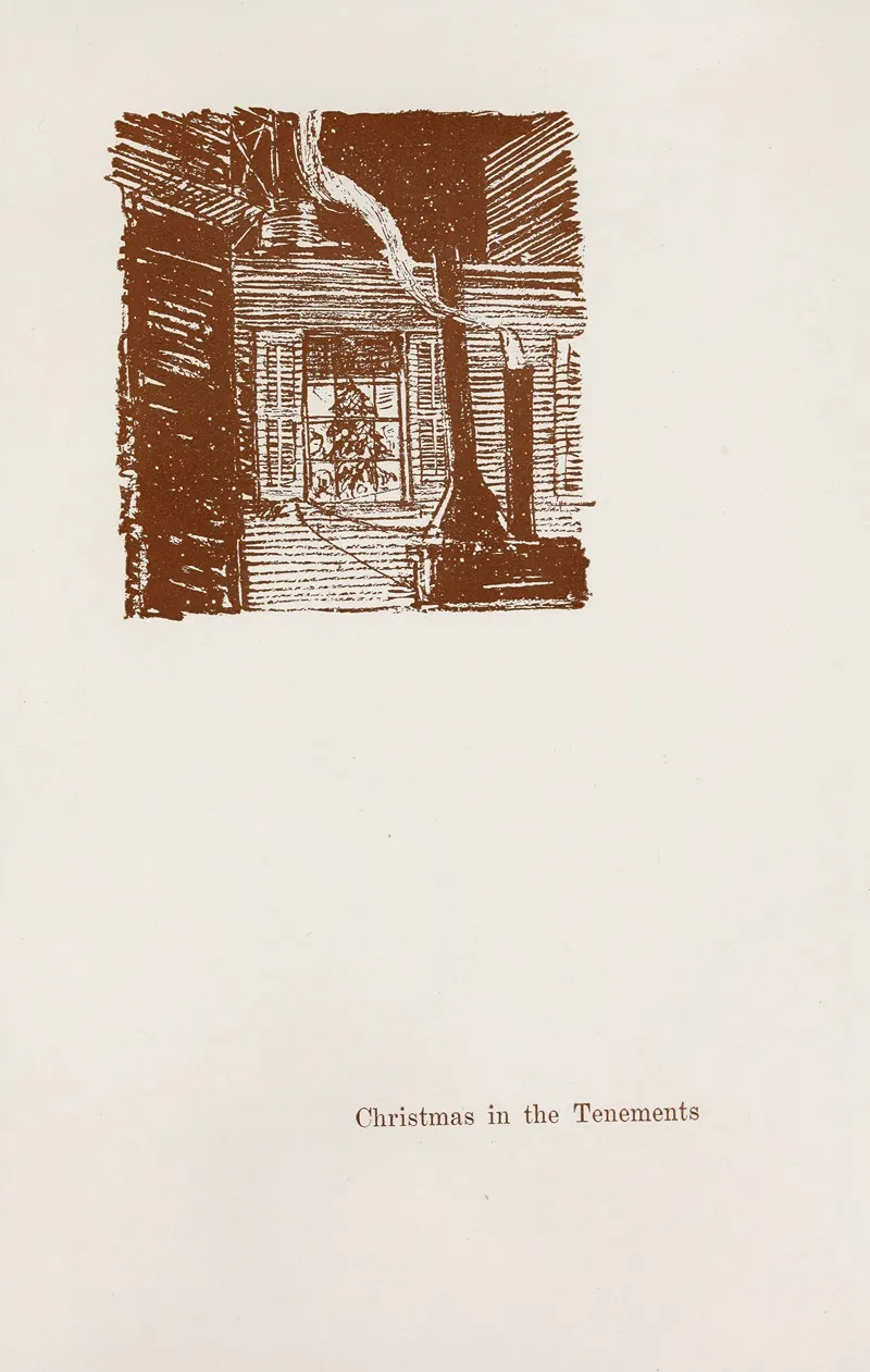 Christmas In The Tenements Wall Art by Theodore Dreiser - High-Resolution Digital Print