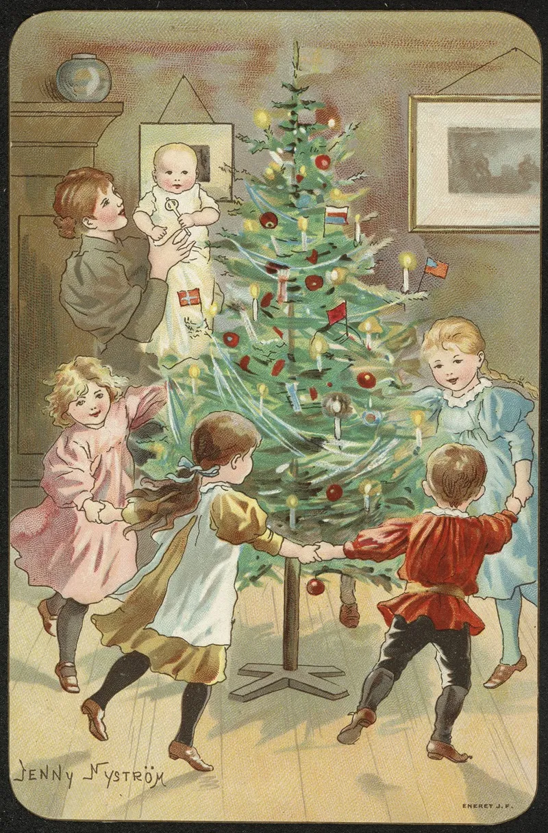 Christmas Motif 3 Wall Art by Jenny Nyström - High-Resolution Digital Print