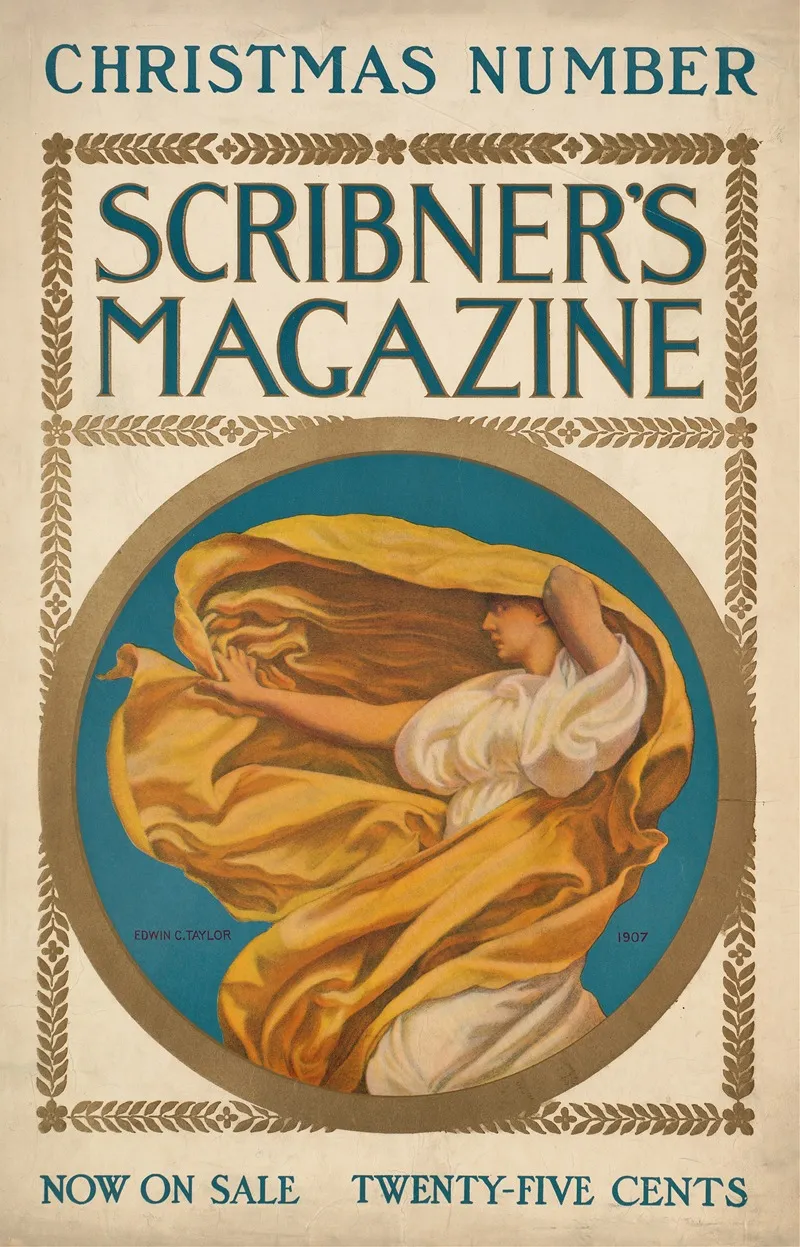 Christmas Number Scribners Magazine Wall Art by Edwin Taylor - High-Resolution Digital Print