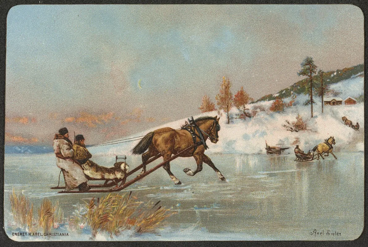 Christmas Visit Wall Art by Axel Hjalmar Ender - High-Resolution Digital Print