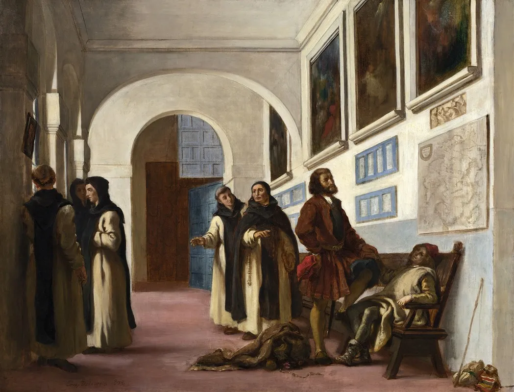 Christopher Columbus And His Son At La Rabida