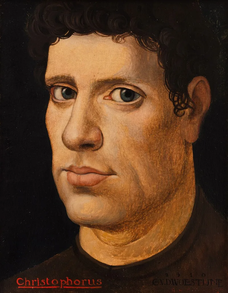 Christophorus Still Searching Wall Art by Gustave van de Woestyne - High-Resolution Digital Print