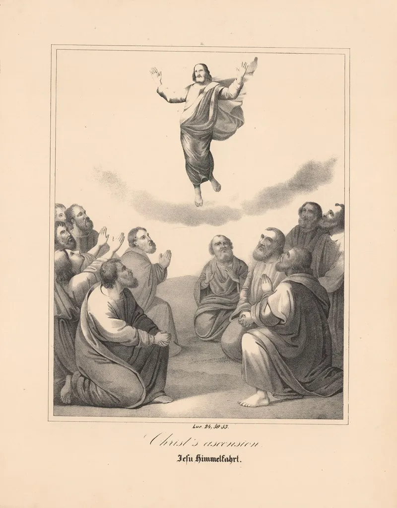Christs Ascension Wall Art by Johann Baptist Sonderland - High-Resolution Digital Print