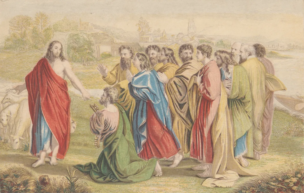Christs Charge To Peter 3 Wall Art by Bradshaw &amp; Blacklock - High-Resolution Digital Print