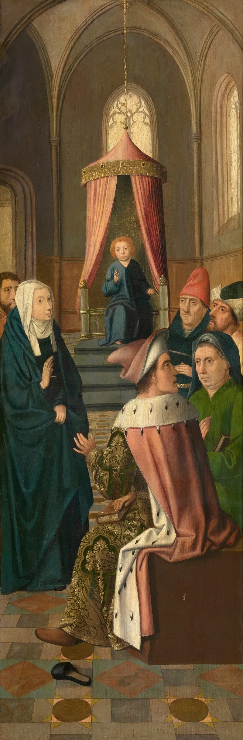 Christs Dispute With The Doctors 2 Wall Art by Master of Hoogstraeten - High-Resolution Digital Print