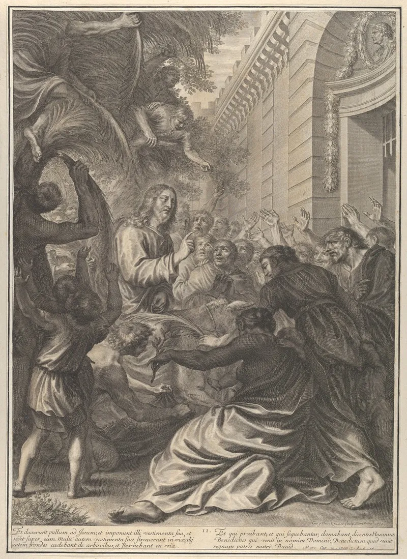 Christs Entrance Into Jerusalem Wall Art by Grégoire Huret - High-Resolution Digital Print
