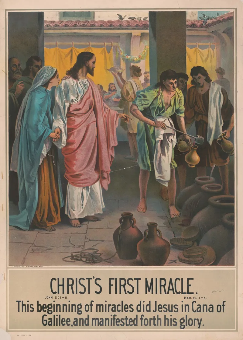 Christs First Miracle 2 Wall Art by Harris, Jones &amp; Co - High-Resolution Digital Print