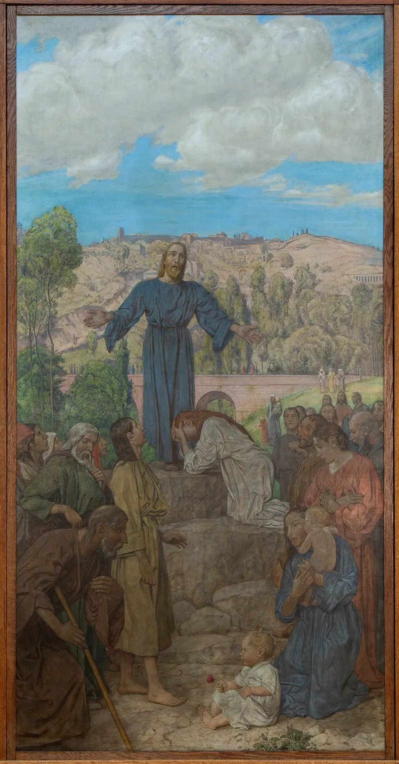 Christus Als Lehrer Wall Art by Hans Thoma - High-Resolution Digital Print