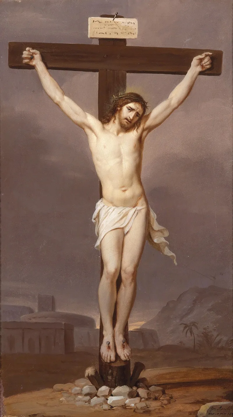 Christus Am Kreuz 3 Wall Art by Josef Arnold the elder - High-Resolution Digital Print