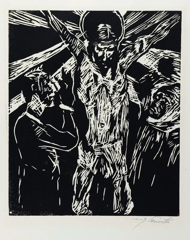 Christus Am Kreuz Wall Art by Lovis Corinth - High-Resolution Digital Print