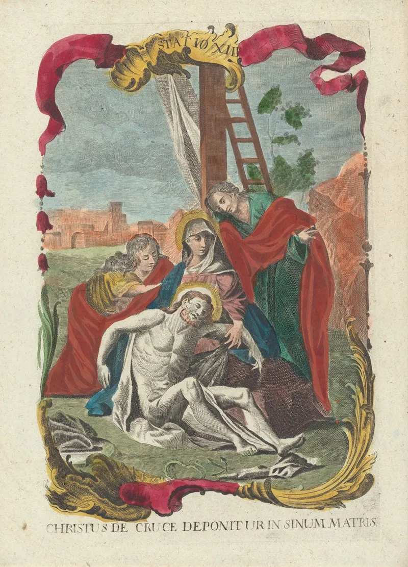 Christus De Cruce Deponitur In Sinum Matris