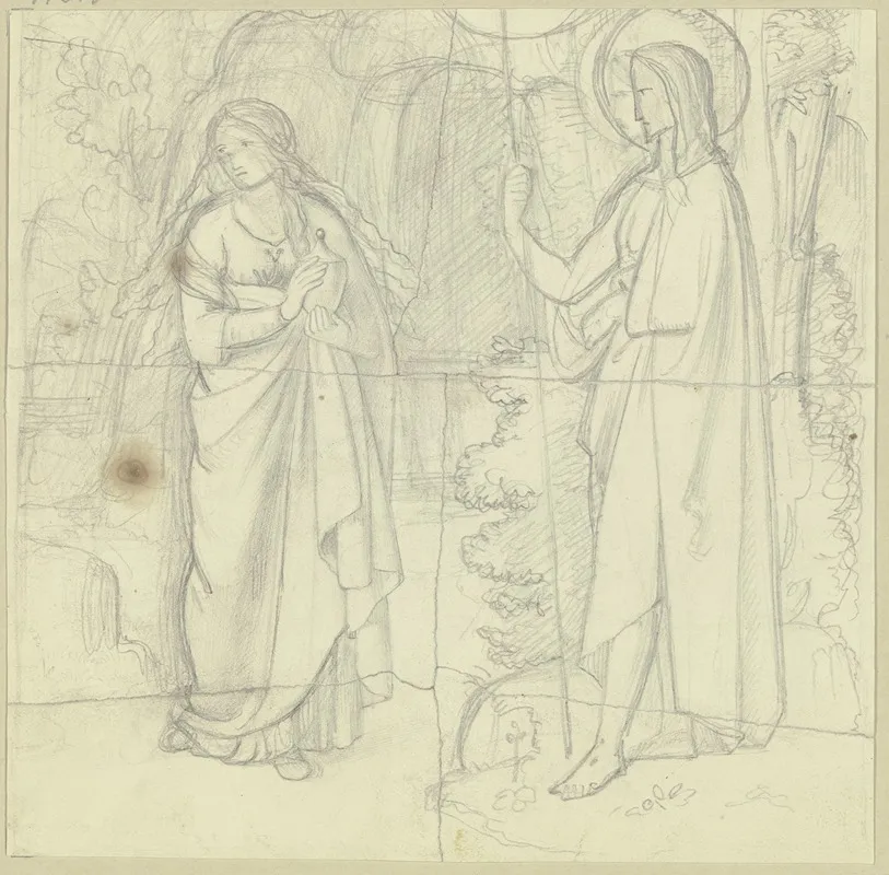 Christus Und Magdalena Ostermorgen