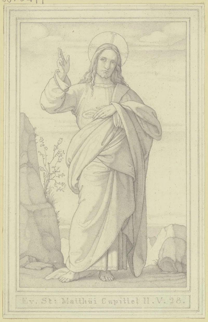 Christus Zeigt Seine Wunden Wall Art by Karl Müller - High-Resolution Digital Print