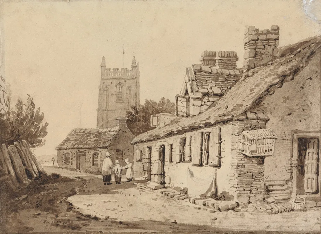 Church And Cottages