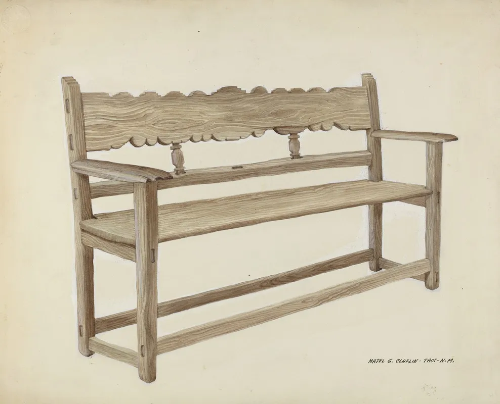 Church Bench Wooden