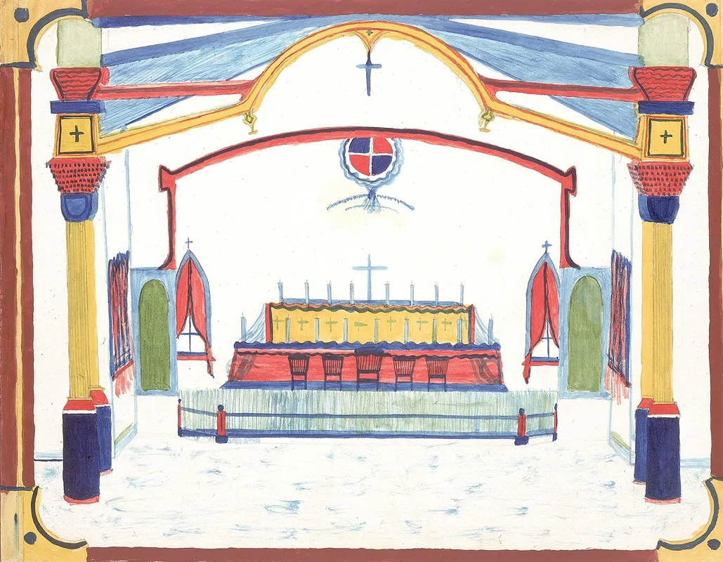 Church Interior 23 Wall Art by Lawrence W. Ladd - High-Resolution Digital Print