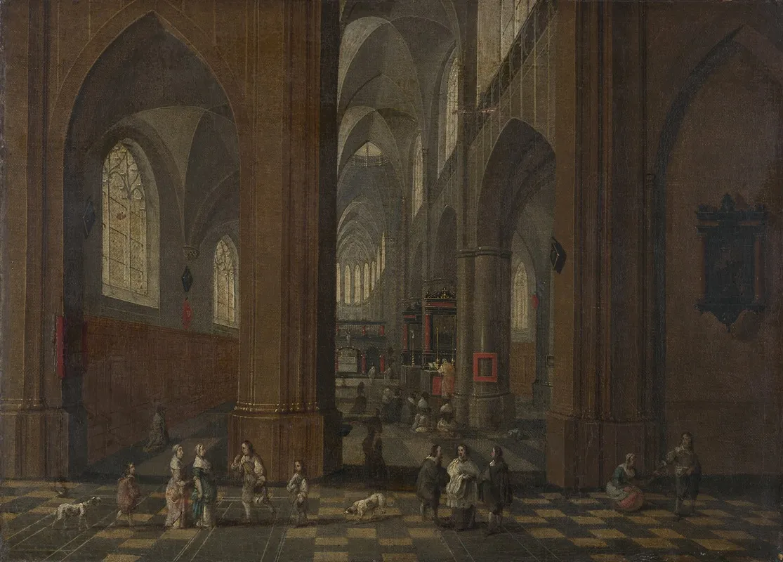 Church Interior 3 Wall Art by Pieter Neeffs the Elder - High-Resolution Digital Print