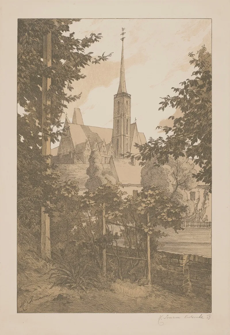 Church Of The Holy Cross In Wroclaw 2 Wall Art by Heinrich Otto Irmann - High-Resolution Digital Print