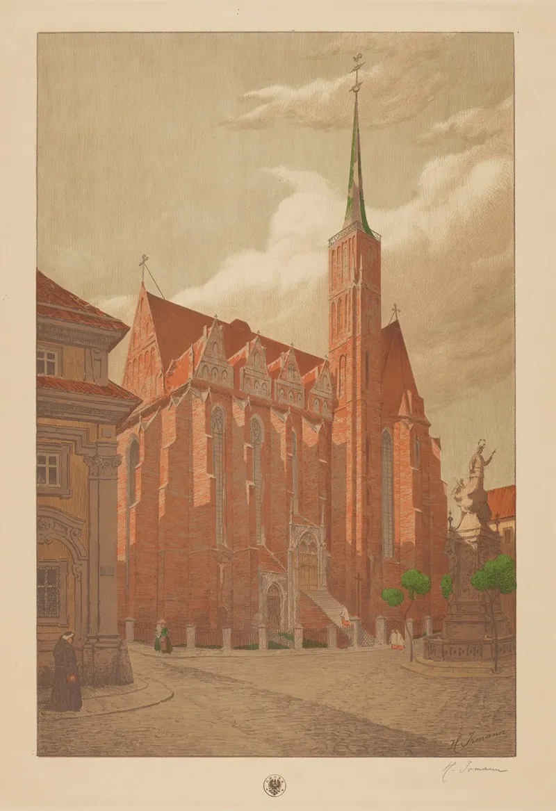 Church Of The Holy Cross In Wroclaw Wall Art by Heinrich Otto Irmann - High-Resolution Digital Print